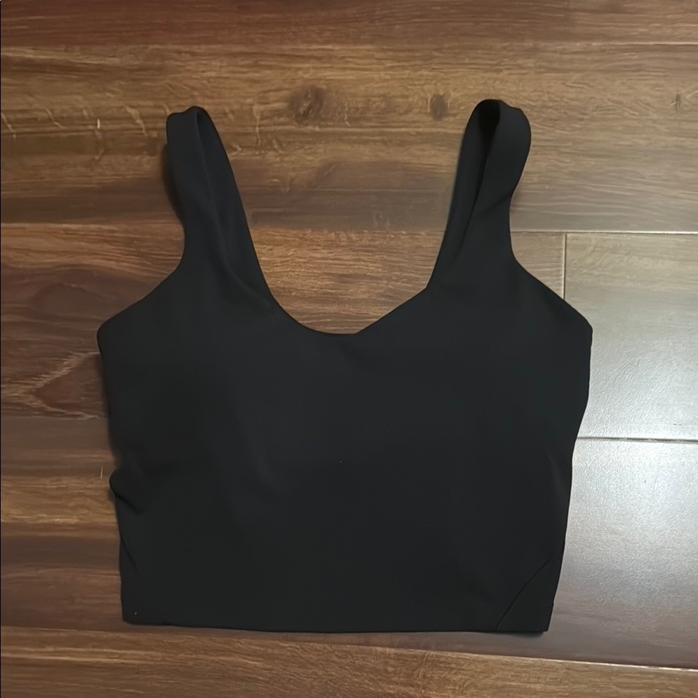 lululemon athletica Black Crop Tank Top